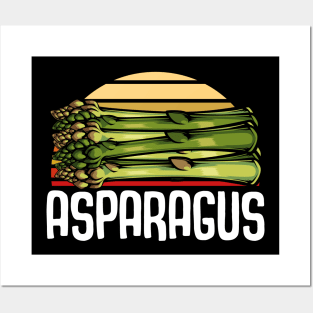 Asparagus - Retro Style Vegetable Vintage Food Posters and Art